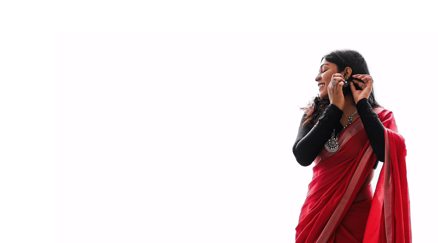 Red Crimson breeze – Pure Cotton Saree