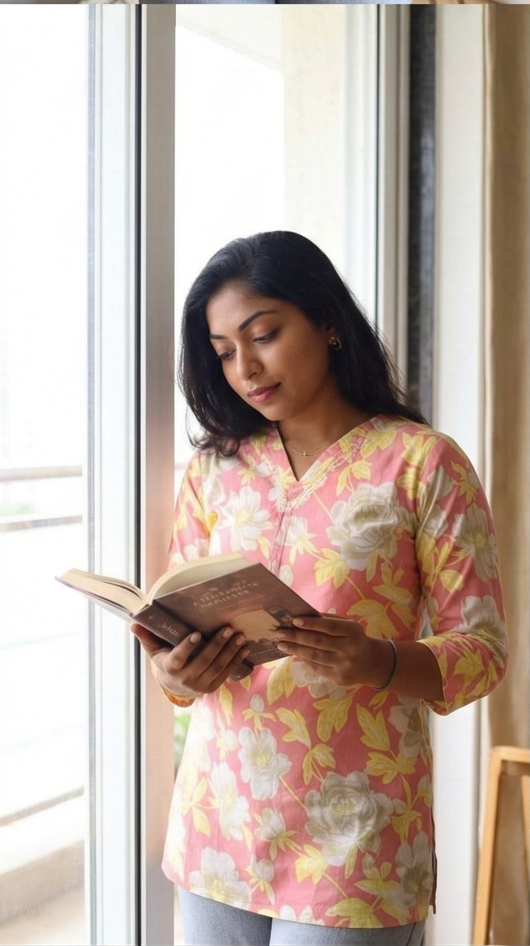 Peach Blossom Short Kurti