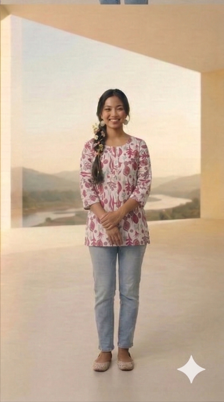 Maroon Paisley Bliss Short Kurti